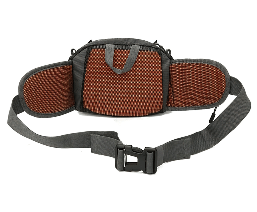 Multi-purpose outdoor sports waist bag with diagonal belt, unisex design, durable nylon, 8L capacity, perfect for outdoor activities.